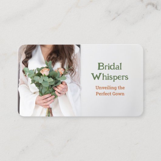 ブライダルブティック 名刺 (正面)