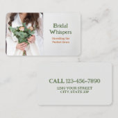 ブライダルブティック 名刺 (正面/裏面)