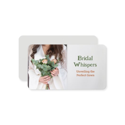 ブライダルブティック 名刺 (正面/裏面インサイチュ)