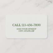 ブライダルブティック 名刺 (裏面)