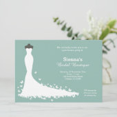 ブライダルブティック – 背景色を選択 招待状 (スタンド正面)