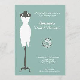 ブライダルブティック – 背景色を選択 招待状