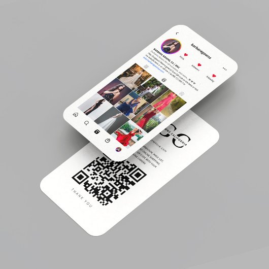 ブライダルブモダンティックウェディングプランナーインスタグラム 名刺