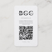 ブライダルブモダンティックウェディングプランナーインスタグラム 名刺 (裏面)