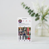 ブライダルブモダンティックウェディングプランナーインスタグラム 名刺 (スタンド正面)