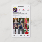 ブライダルブモダンティックウェディングプランナーインスタグラム 名刺 (正面)