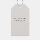 ブライダルブランチイラストグレイシッシュサンキュー ギフトタグ (裏面)