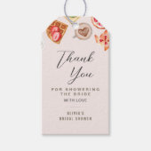 ブライダルブランチイラスト赤面サンキュー ギフトタグ (正面)