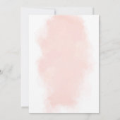 ブライダルブランチシャワーバチェロレッテウォーターカラーピーチ 招待状 (裏面)