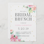 ブライダルブランチパーティの招待状 招待状 (正面/裏面)