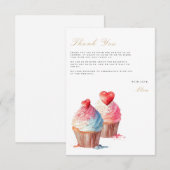 ブライダルブランチブライダルシャワーサンキューカード エンクロージャーカード (正面/裏面)