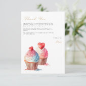 ブライダルブランチブライダルシャワーサンキューカード エンクロージャーカード (スタンド正面)