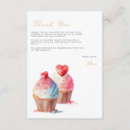 ブライダルブランチブライダルシャワーサンキューカード エンクロージャーカード