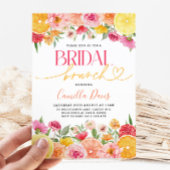 ブライダルブランチブライトシトラスレモンブライダルシャワー 招待状