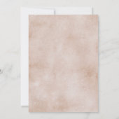 ブライダルブランチ結婚ウオーターカラーズケーキと緑 招待状 (裏面)