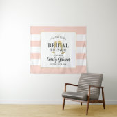 ブライダルブランチ赤面ピンクシャンパントーストウェルカム タペストリー (インサイチュ(横))