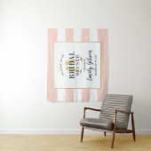 ブライダルブランチ赤面ピンクシャンパントーストウェルカム タペストリー (インサイチュ)