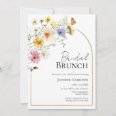 ブライダルブランチ |ワイルドフラワーボホブライダルシャワー 招待状 (正面)