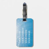 ブライダルブリスシェーカスタマイズズ:Your Seascape ラゲッジタグ (裏面縦)