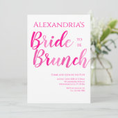 ブライダルブルンチホットピンクモダン 招待状 (スタンド正面)