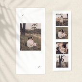 ブライダルブーケスケッチ招待状折りブックマーク