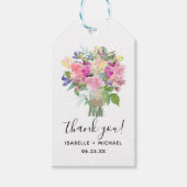 ブライダルブーケ結婚式の引き出物ラベル ギフトタグ (正面)