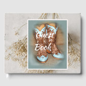 ブライダルブーツとドライフラワー ゲストブック (正面)