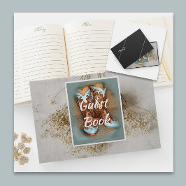 ブライダルブーツとドライフラワー ゲストブック