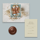 ブライダルブーツと乾燥した赤ちゃんの息 出欠カード