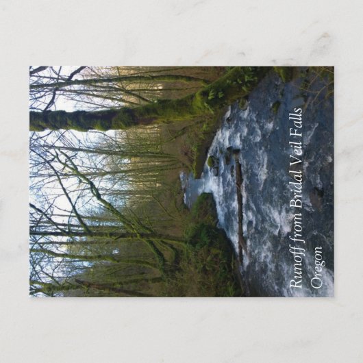 ブライダルベールからのランオフ秋、または ポストカード (正面)