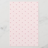 ブライダルモダンピンクティーパーティービンゴティーカップパターン (裏面)