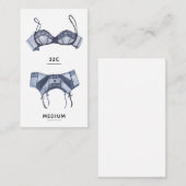 ブライダルランジェリーサイズ挿入カード エンクロージャーカード (正面/裏面)