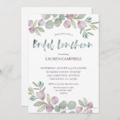 ブライダルランチョンユーカリプトゥスウォーターカラー 招待状 (正面/裏面)