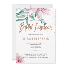 ブライダルランチョン赤面ピンク銅ブライダルシャワー