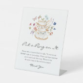 ブライダルリングや輪ゲームサイン 台座サイン (正面)