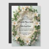 ブライダルリースの招待状 マグネット招待状 (正面/裏面)