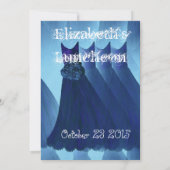 ブライダルルンチョンブライかわいらしドメイドドレス 招待状 (裏面)