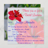 ブライダルルンチョン熱かわいらし帯花 招待状 (正面/裏面)