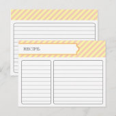 ブライダルレシピカード – オレンジと黄色 ポストカード (正面/裏面)