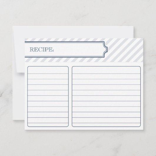 ブライダルレシピカード |ピーコックブルー (正面)