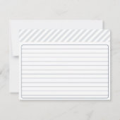 ブライダルレシピカード |ピーコックブルー (裏面)