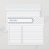 ブライダルレシピカード |ピーコックブルー (正面/裏面)