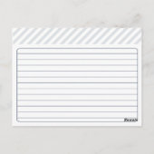 ブライダルレシピカード |ピーコックブルー ポストカード (裏面)