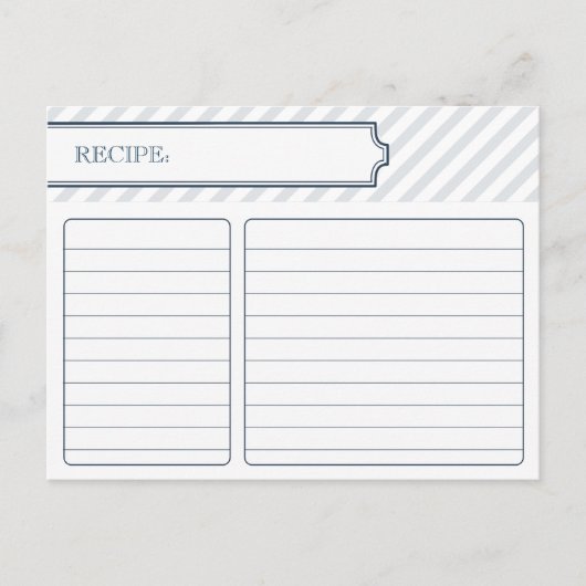 ブライダルレシピカード |ピーコックブルー ポストカード (正面)