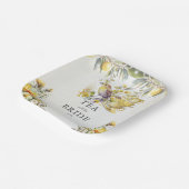 ブライダルレモンヴィンテージティーパーティー ペーパープレート (傾斜あり)