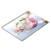 ブライダルレースフラワー編結婚集のゲストブック ノートブック (左側)