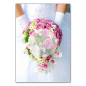 ブライダルレース花結婚編集可能テーブル番号 テーブルナンバー (裏面)