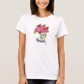 ブライダルローズの花束 Tシャツ (正面)