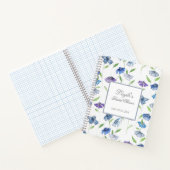 ブライダルワイルドフラワーズブルーラベンダー ノートブック (内部)