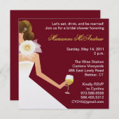 ブライダルワインの招待 招待状 (正面/裏面)